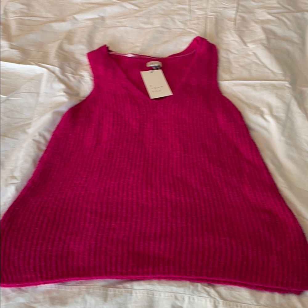 A new day sweater tank in pink. NWT